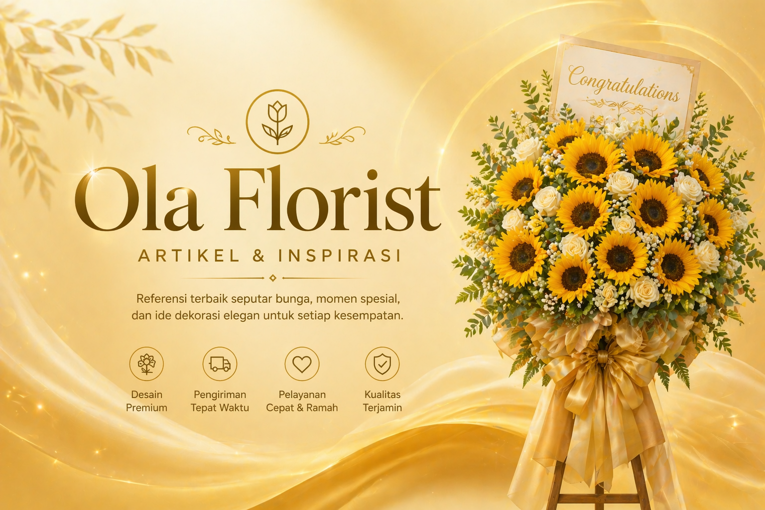 Perbedaan Bunga Papan, Standing Flower, dan Bouquet