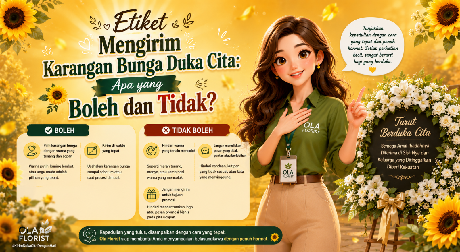 Etiket Mengirim Karangan Bunga Duka Cita: Apa yang Boleh dan Tidak?